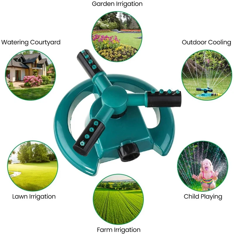 Automatic Lawn Sprinkler Lawn 360 Rotating Lawn Sprinkler Adjustable Sprinkler (Green Lawn Sprinkler)
Automatic Lawn Sprinkler Lawn 360 Rotating Lawn Sprinkler Adjustable Sprinkler (Green Lawn Sprinkler)