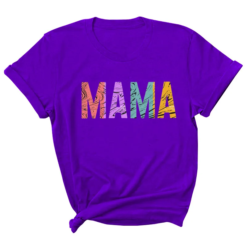 Colourful MAMA Letter Print Women T Shirt Short Sleeve ONeck Loose Women Tshirt Ladies Tee Shirt Tops Clothes Camisetas Mujer
Colourful MAMA Letter Print Women T Shirt Short Sleeve ONeck Loose Women Tshirt Ladies Tee Shirt Tops Clothes Camisetas Mujer