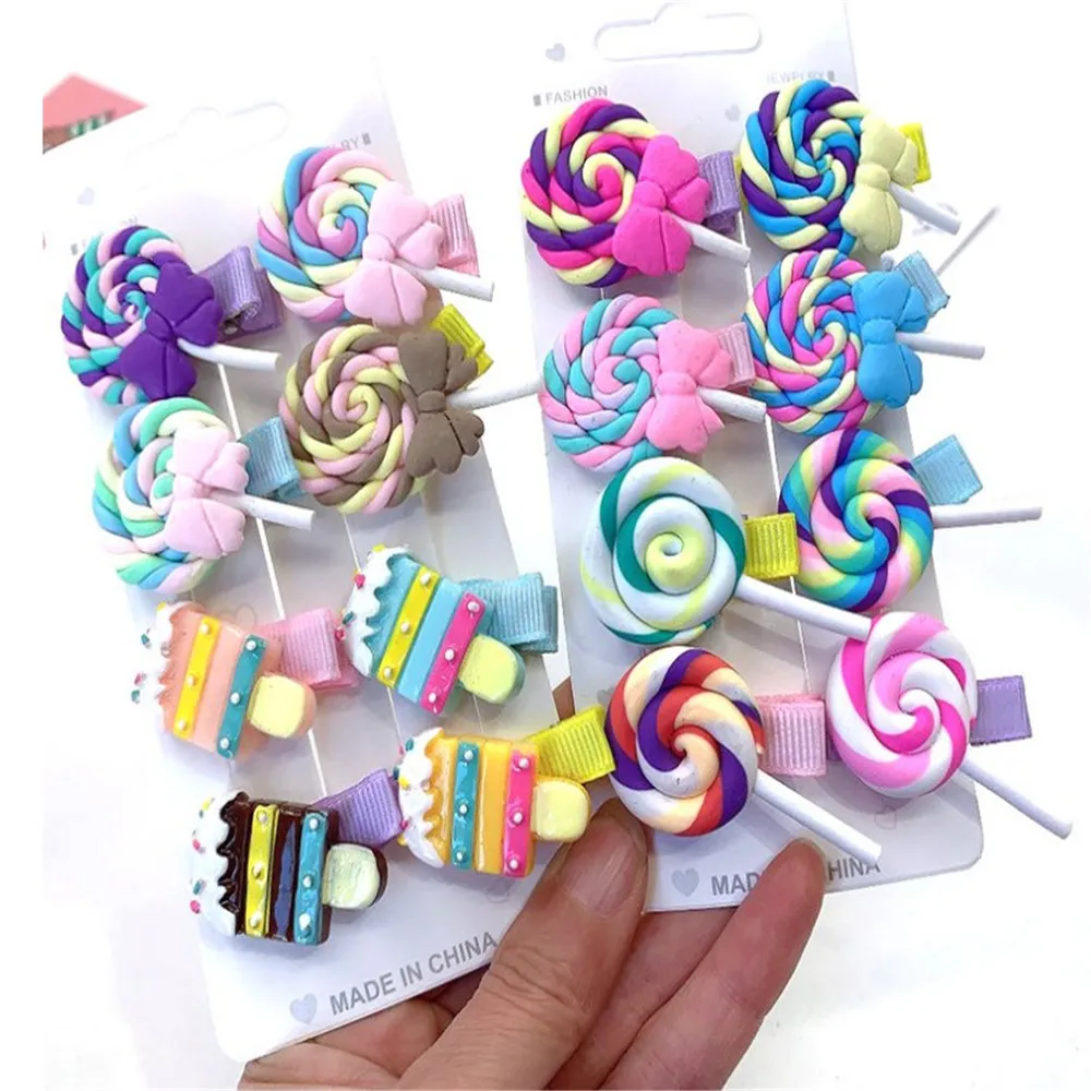 2PCS Lollipop Popsicles Colored Hairpin Children Hair Clip Girl Bang Side Hairpin Barrette Headdress Styling Accessorie Ornament
2PCS Lollipop Popsicles Colored Hairpin Children Hair Clip Girl Bang Side Hairpin Barrette Headdress Styling Accessorie Ornament