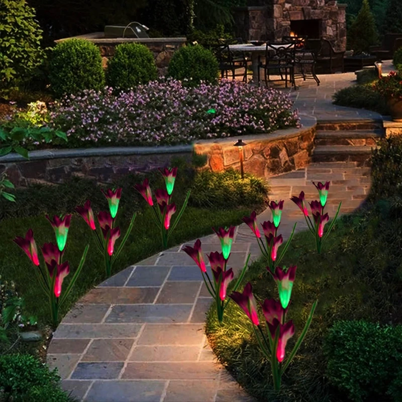 Solar Powered Lily Flower Light for Garden Patio Lawn Decor Outdoor Yard Standing LED Landscape Lighting Lamp
Solar Powered Lily Flower Light for Garden Patio Lawn Decor Outdoor Yard Standing LED Landscape Lighting Lamp