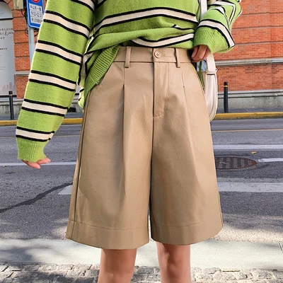 S-4XL Fashion PU Leather Shorts Women's Autumn Winter Bermuda Elastic Waist Loose Five Points Leather Trouser Plus Size Shorts
S-4XL Fashion PU Leather Shorts Women's Autumn Winter Bermuda Elastic Waist Loose Five Points Leather Trouser Plus Size Shorts