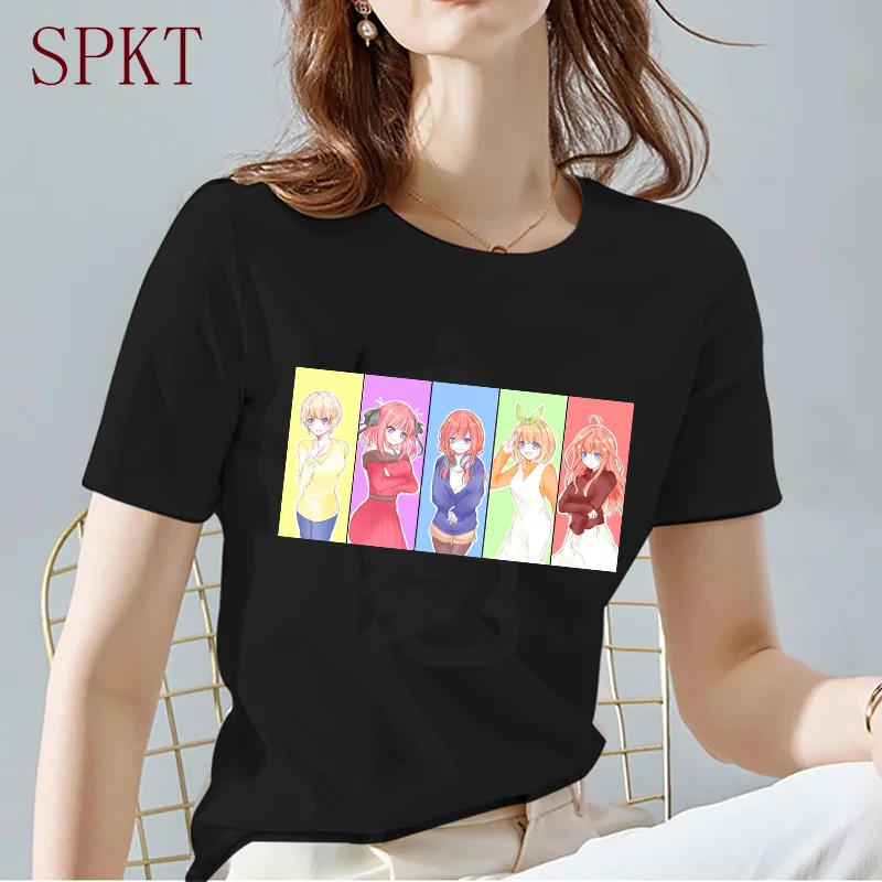 Kawaii Anime Quintessential Quintuplets tshirt Black Classic All-match Ladies t shirt Loose Casual Oversize Man/Female's T-shirt
Kawaii Anime Quintessential Quintuplets tshirt Black Classic All-match Ladies t shirt Loose Casual Oversize Man/Female's T-shirt