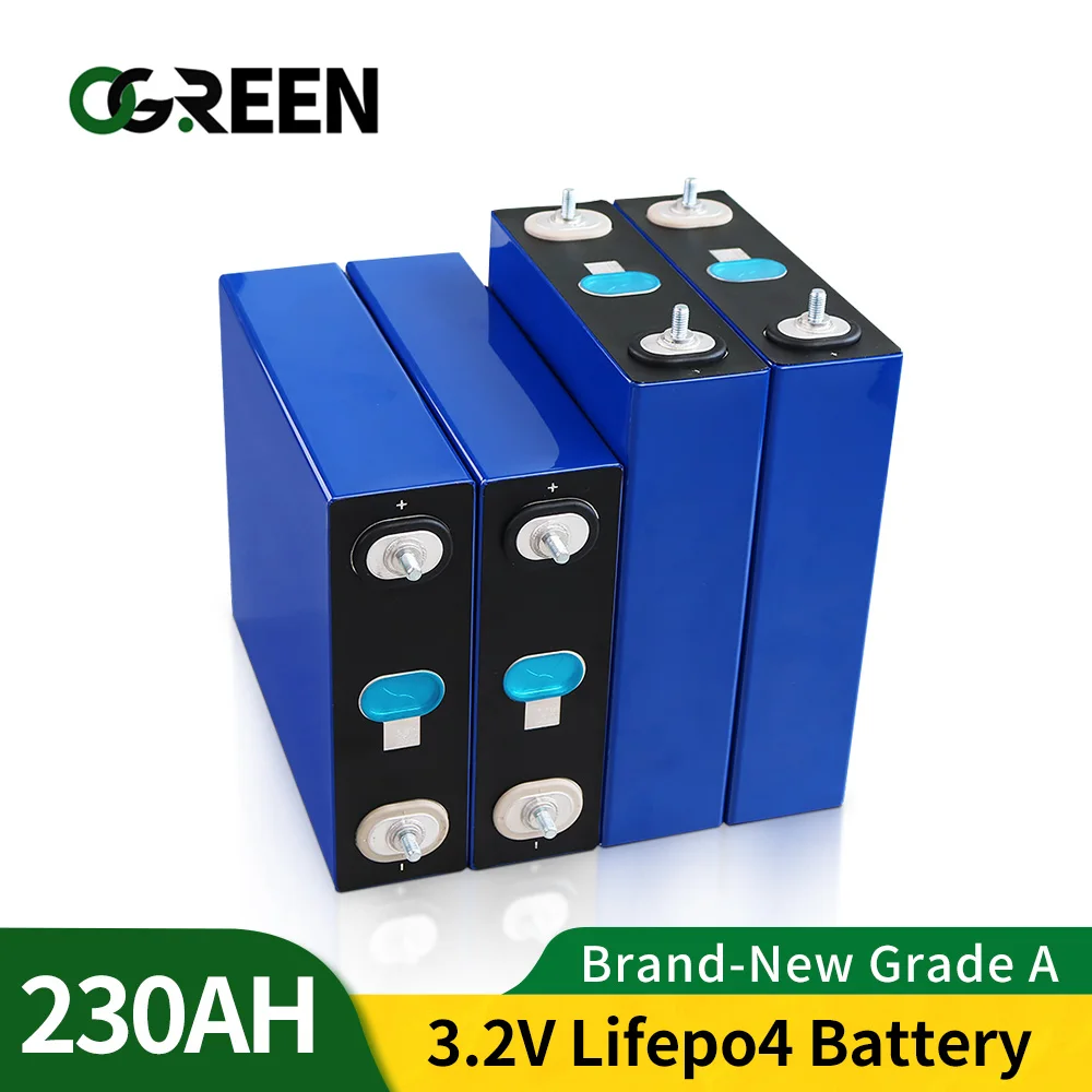 NEW Lifepo4 Cell 4PCS 230AH 12v 3.2V BRAND 12V Grade A DIY Rechargeable Battery Pack EU US Tax Free With Busbars
NEW Lifepo4 Cell 4PCS 230AH 12v 3.2V BRAND 12V Grade A DIY Rechargeable Battery Pack EU US Tax Free With Busbars