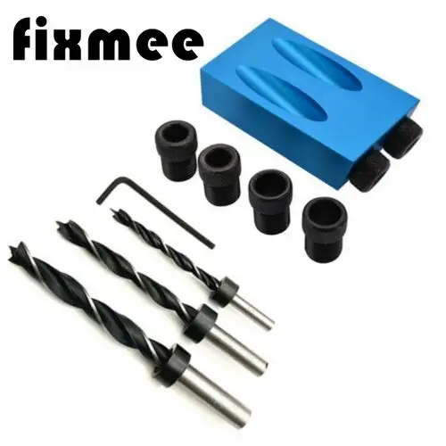 Carpentry Tool 14pcs Oblique Hole Locator Drill Bit Woodworking Pocket Hole Jig Kit Angle Drill Guide Set Hole Puncher
Carpentry Tool 14pcs Oblique Hole Locator Drill Bit Woodworking Pocket Hole Jig Kit Angle Drill Guide Set Hole Puncher