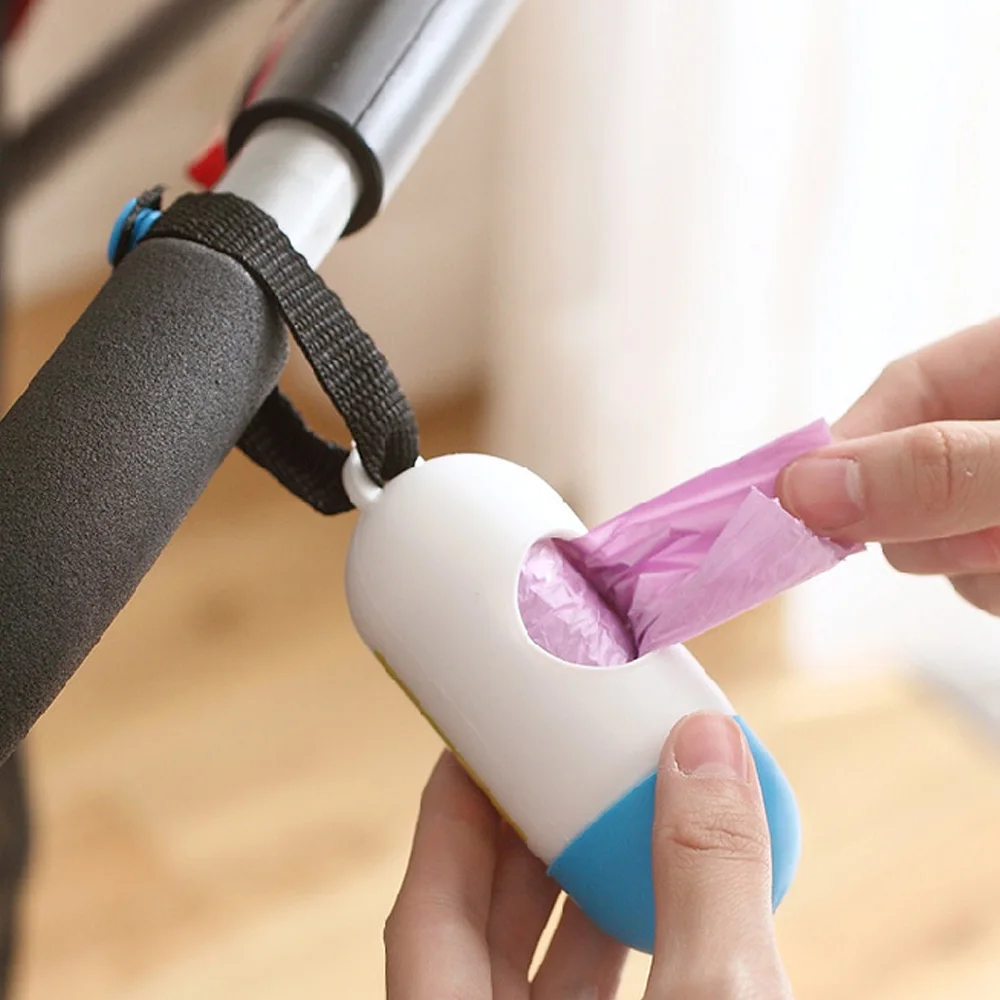 2pcs Portable Hanging Baby Diaper Trash Garbage Bag Dispenser Box With Bags 16*3.7 cm bags | Дом и сад