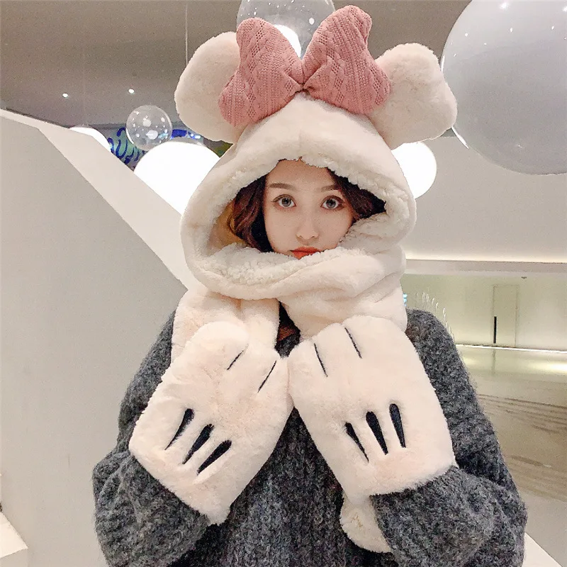 ZDFURS*Thickened Plush hooded scarf gloves warm integrated hat зима шапка и варежки женские gorras rabbit hat casquette femme
ZDFURS*Thickened Plush hooded scarf gloves warm integrated hat зима шапка и варежки женские gorras rabbit hat casquette femme