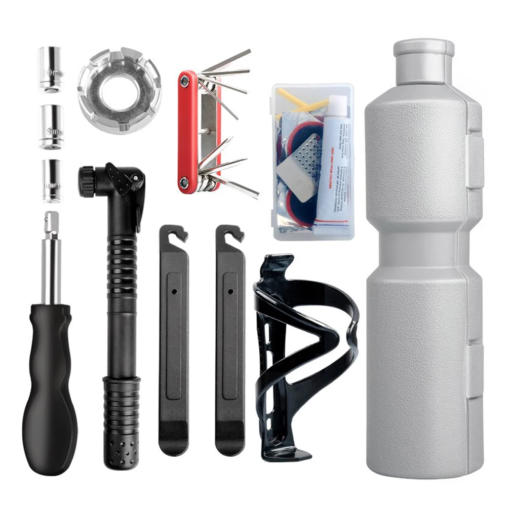 Bicycle Repair Tools Kit Capsule Box Multi Folding Spoke Wrench Capsule Box MTB Bike Cycling Tire Repair Bottle Cage Tool Set
Bicycle Repair Tools Kit Capsule Box Multi Folding Spoke Wrench Capsule Box MTB Bike Cycling Tire Repair Bottle Cage Tool Set