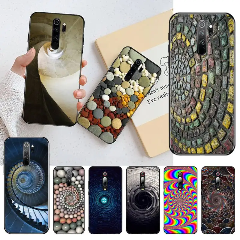 CUTEWANAN спиральный круг камни обои шикарный милый чехол для телефона Redmi Note 8 8A 8T 7 6 6A