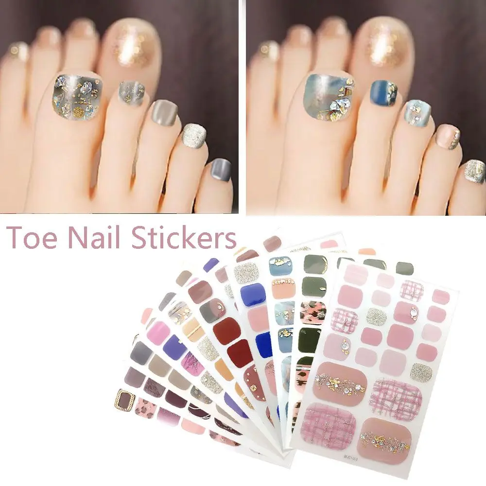 22 Tips/Sheet Nail Art Toe Nail Stickers Fresh Style 3D Full Cover Toe Girls Supplies Foot Decoration Fake Nails for Women
22 Tips/Sheet Nail Art Toe Nail Stickers Fresh Style 3D Full Cover Toe Girls Supplies Foot Decoration Fake Nails for Women