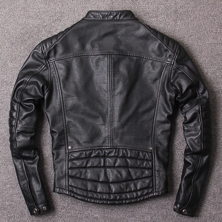 cowhide Free shipping.New style mens clothes,quality biker Jacket,fashion black genuine leather coat.homme slim,sales
cowhide Free shipping.New style mens clothes,quality biker Jacket,fashion black genuine leather coat.homme slim,sales