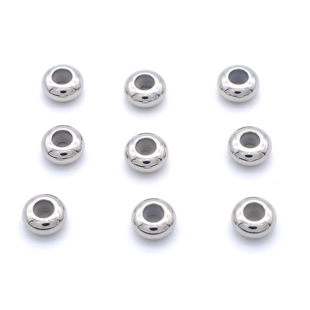 10pcs/lot 8mm Stainless Steel Rubber Stopper Beads Wholesale Jewelry Making Beads Never Tarnish Accept OEM Order
10pcs/lot 8mm Stainless Steel Rubber Stopper Beads Wholesale Jewelry Making Beads Never Tarnish Accept OEM Order