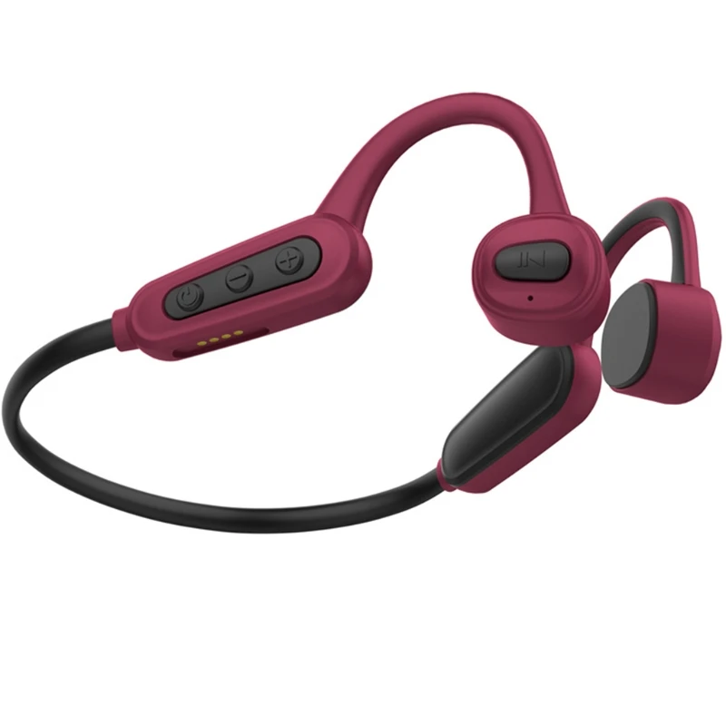 

Bone Conduction Headphones 5.1 with Mic, Lightweight, Open-Ear Wireless Sweatproof for Running Hiking Driving Bicycling