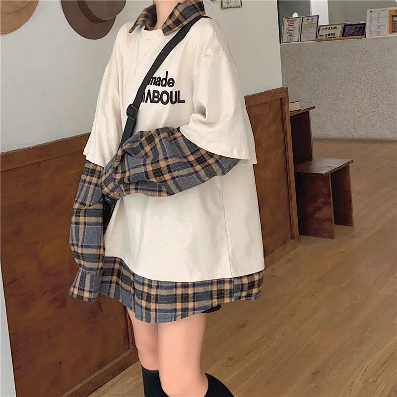 Кавайные толстовки Deeptown Женский пуловер в Корейском стиле с длинным рукавом