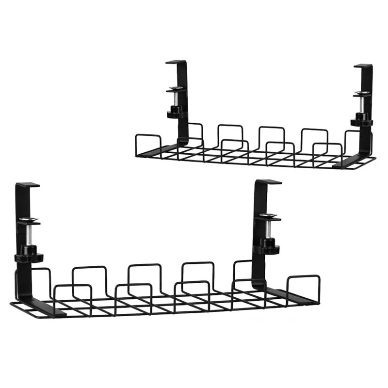 2 Pcs Cable Management Tray Under-Desk Wire Organizer No Drilling Required Clip-on Cable Management System for Desks
2 Pcs Cable Management Tray Under-Desk Wire Organizer No Drilling Required Clip-on Cable Management System for Desks