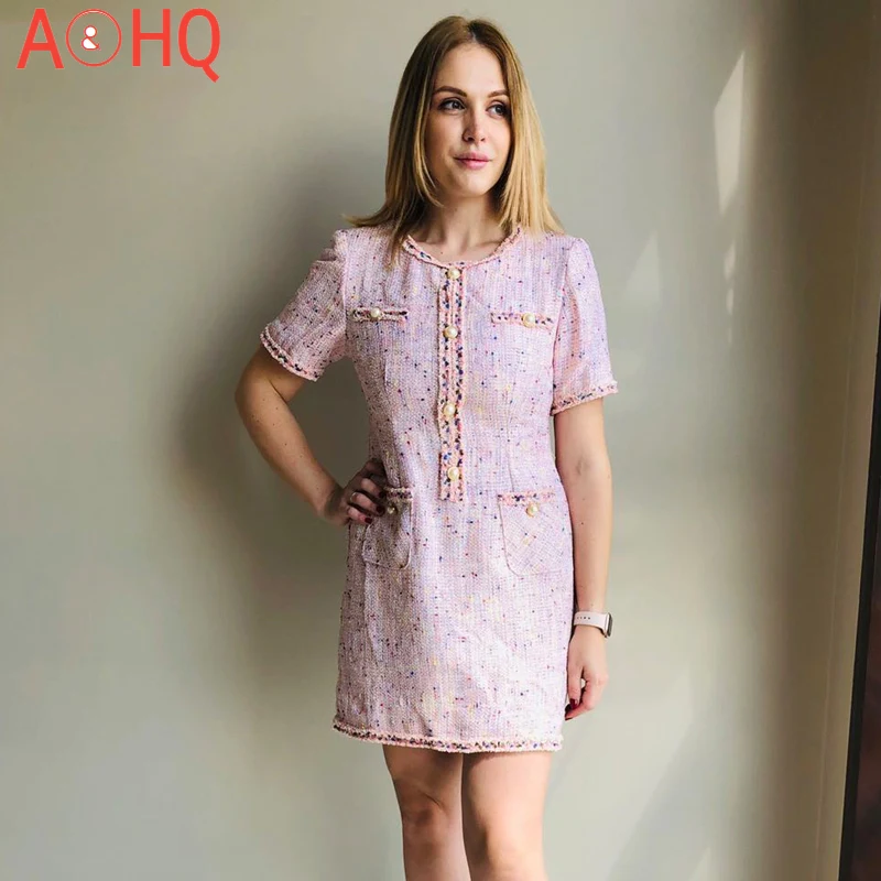 YIEELACOO Pink Dress Women's Tweed Elegant Holiday Autumn / Winter Dress One-Piece Ladies Dress
YIEELACOO Pink Dress Women's Tweed Elegant Holiday Autumn / Winter Dress One-Piece Ladies Dress
