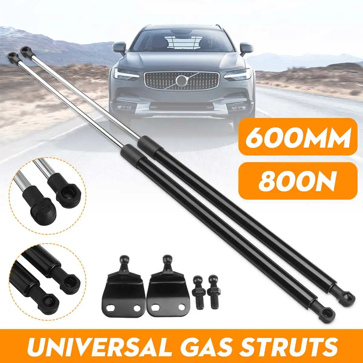 2X Universal 60cm 600mm 800N Car Struts Front Cover Bonnet Hood Rear Trunk Tailgate Boot Shock Lift Strut Support Bar Gas Spring
2X Universal 60cm 600mm 800N Car Struts Front Cover Bonnet Hood Rear Trunk Tailgate Boot Shock Lift Strut Support Bar Gas Spring