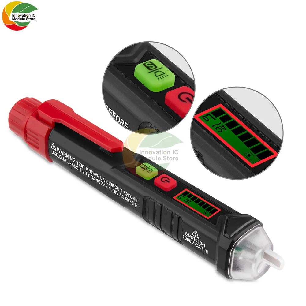 AC non-contact voltage detector test pen alarm voltage indicator electric measuring instrument smart DIY electrician tools
AC non-contact voltage detector test pen alarm voltage indicator electric measuring instrument smart DIY electrician tools