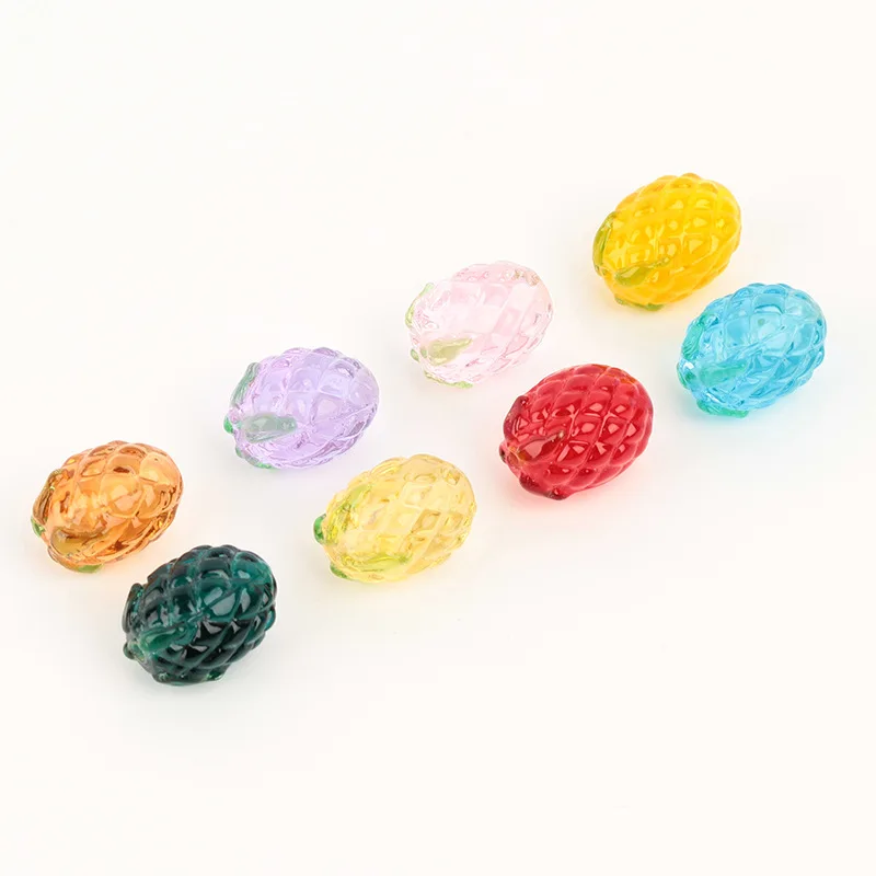 Summer style 50pcs/lot color print cartoon pineapple shape Straight hole glass beads diy jewelry earring/bracelet accessory
Summer style 50pcs/lot color print cartoon pineapple shape Straight hole glass beads diy jewelry earring/bracelet accessory