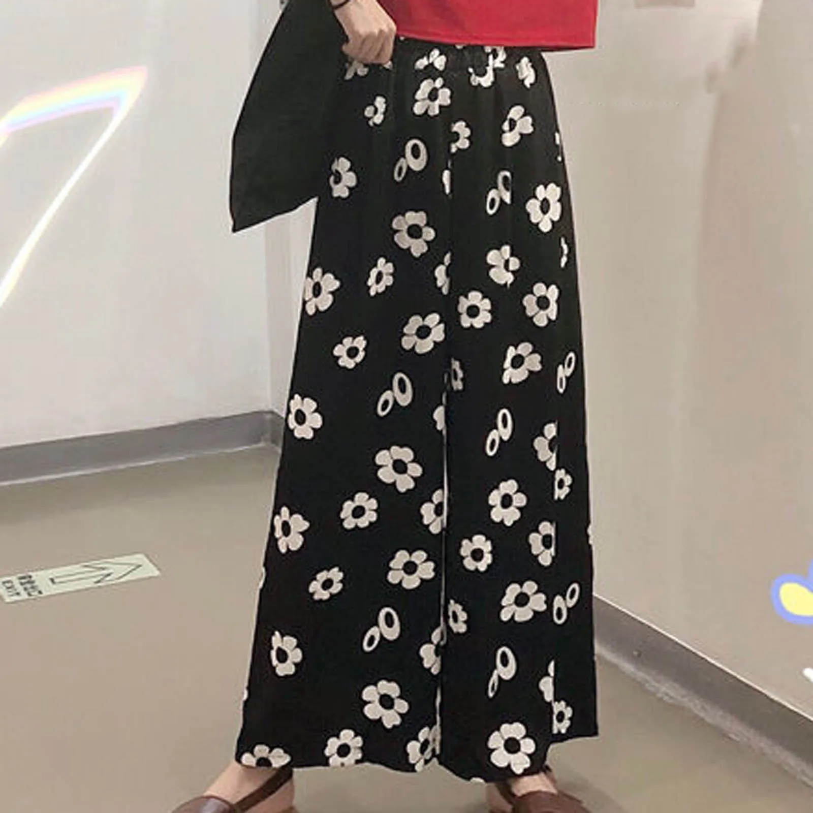 Women Wide Leg Pants Daisy Printed 2021 New Spring Summer Loose High Waist Ladies Wide Leg Pants Long Pants D4
Women Wide Leg Pants Daisy Printed 2021 New Spring Summer Loose High Waist Ladies Wide Leg Pants Long Pants D4