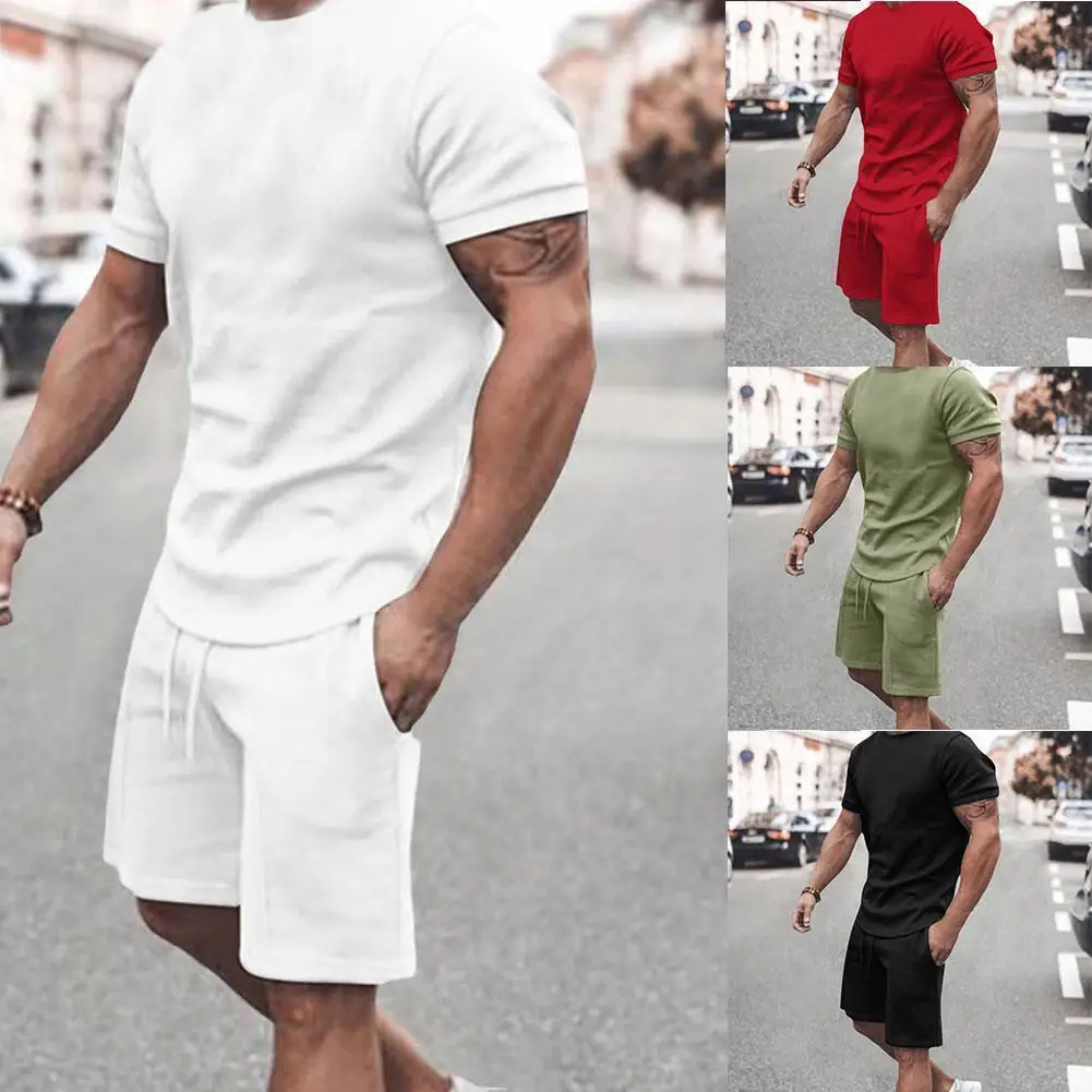 2021 Summer New Men Casual Shorts Sets Short Sleeve Shirt Men's Set 2 Pieces Tracksuit T Male Set Brand Clothing Shorts X4q5 
2021 Summer New Men Casual Shorts Sets Short Sleeve Shirt Men's Set 2 Pieces Tracksuit T Male Set Brand Clothing Shorts X4q5