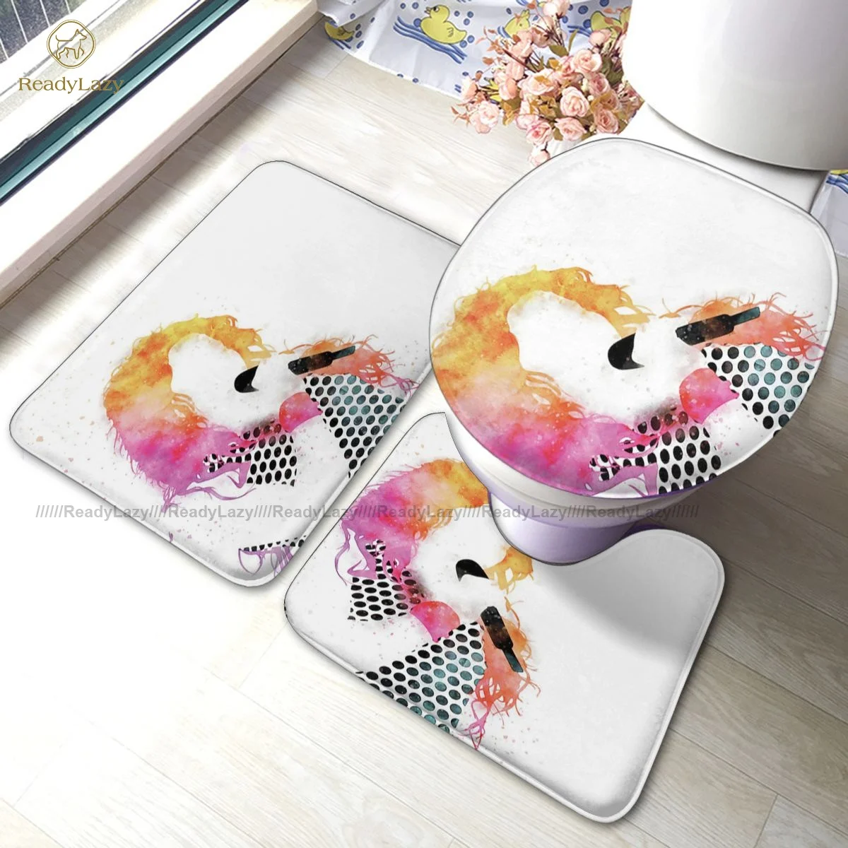 Shakira Bath Mat Polyester Foot 3 Piece Bathroom Mat Set Anti-Slip Vintage Bathroom Rug
Shakira Bath Mat Polyester Foot 3 Piece Bathroom Mat Set Anti-Slip Vintage Bathroom Rug