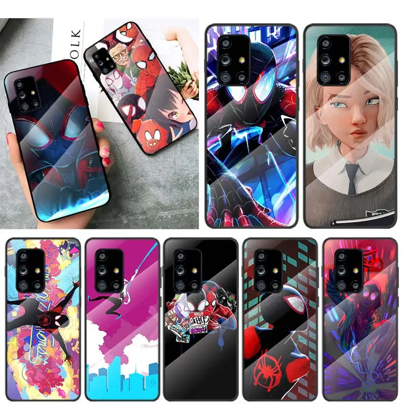 Чехол из закаленного стекла для Samsung Galaxy A91 A81 A72 A71 A52 A51 A41 A31 A21S A11 A01 | Мобильные