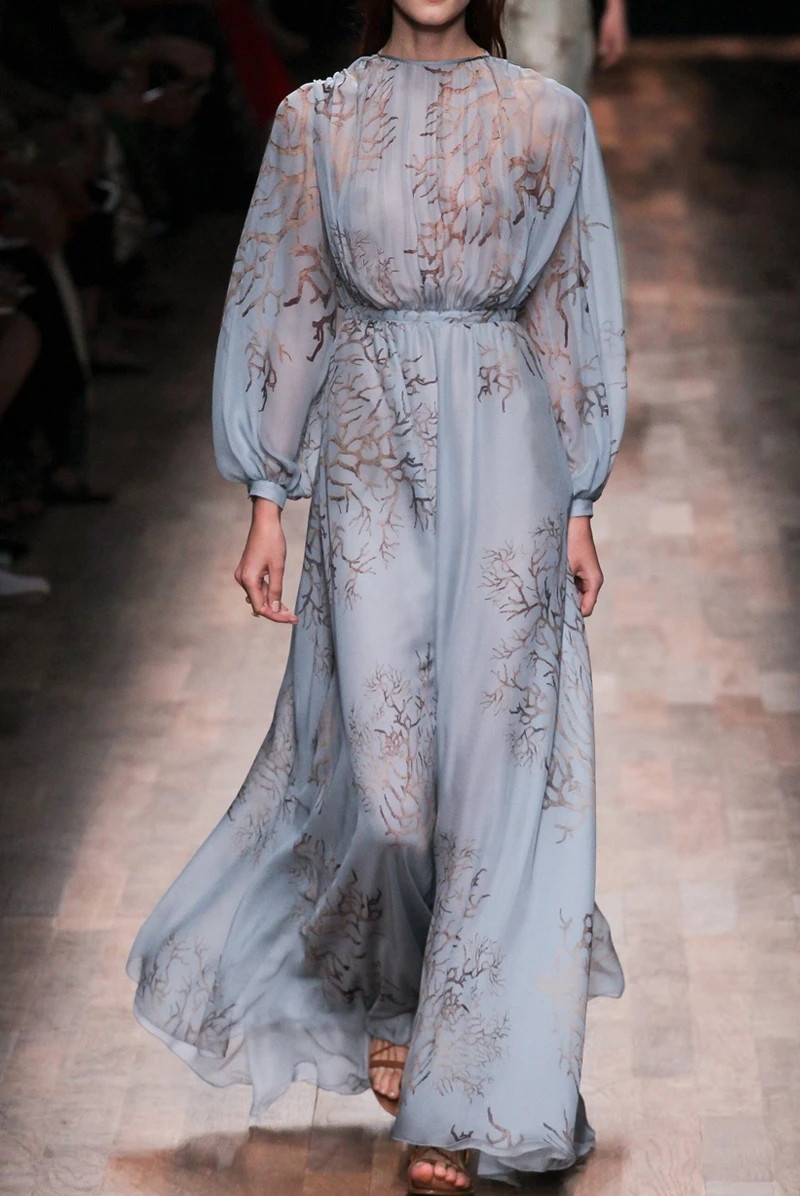 Vintage Runway Dress 2021 Women High Quality Elegant Draped O-neck Long Sleeve Printed Chiffon Maxi Dresses for Women Vestidos
Vintage Runway Dress 2021 Women High Quality Elegant Draped O-neck Long Sleeve Printed Chiffon Maxi Dresses for Women Vestidos