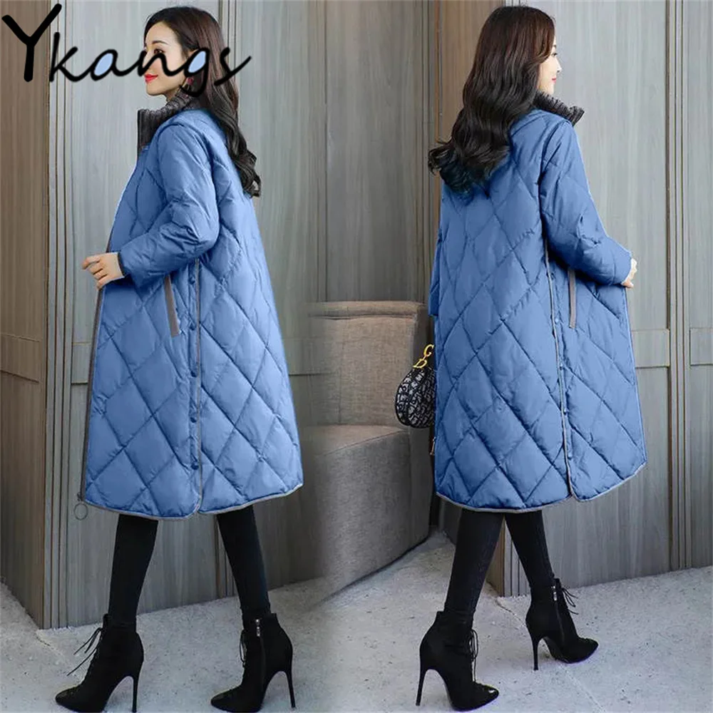 Толстая теплая искусственная парка, зимнее простое женское Элегантное синее пальто в стиле Харадзюку, Корейская винтажная хлопковая куртк...
Толстая теплая искусственная парка, зимнее простое женское Элегантное синее пальто в стиле Харадзюку, Корейская винтажная хлопковая куртк...