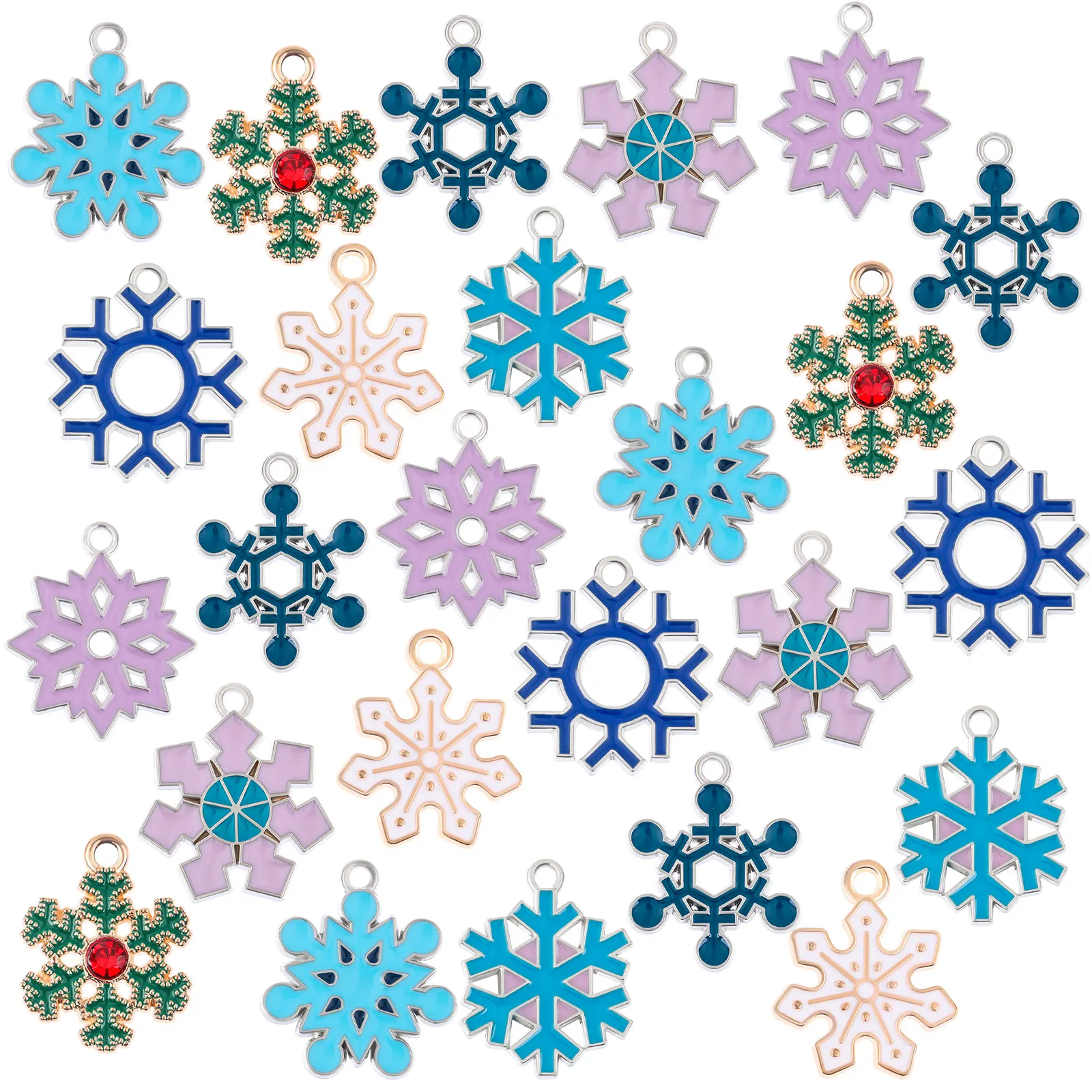 80PCS Mixed Snowflake Charms Alloy Metal Drop Oil Pendant For Jewelry Making DIY Earrings Necklace Christmas Tree Ornament Gifts
80PCS Mixed Snowflake Charms Alloy Metal Drop Oil Pendant For Jewelry Making DIY Earrings Necklace Christmas Tree Ornament Gifts