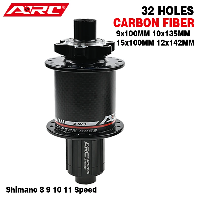 ARC 32 Holes Mountain Bike Front Hub 9x100 15x100 Rear Hub 10x135 12x142 Carbon MTB Hub 6 Pawls 114 Clicks 4 Sealed Bearings Hub
ARC 32 Holes Mountain Bike Front Hub 9x100 15x100 Rear Hub 10x135 12x142 Carbon MTB Hub 6 Pawls 114 Clicks 4 Sealed Bearings Hub