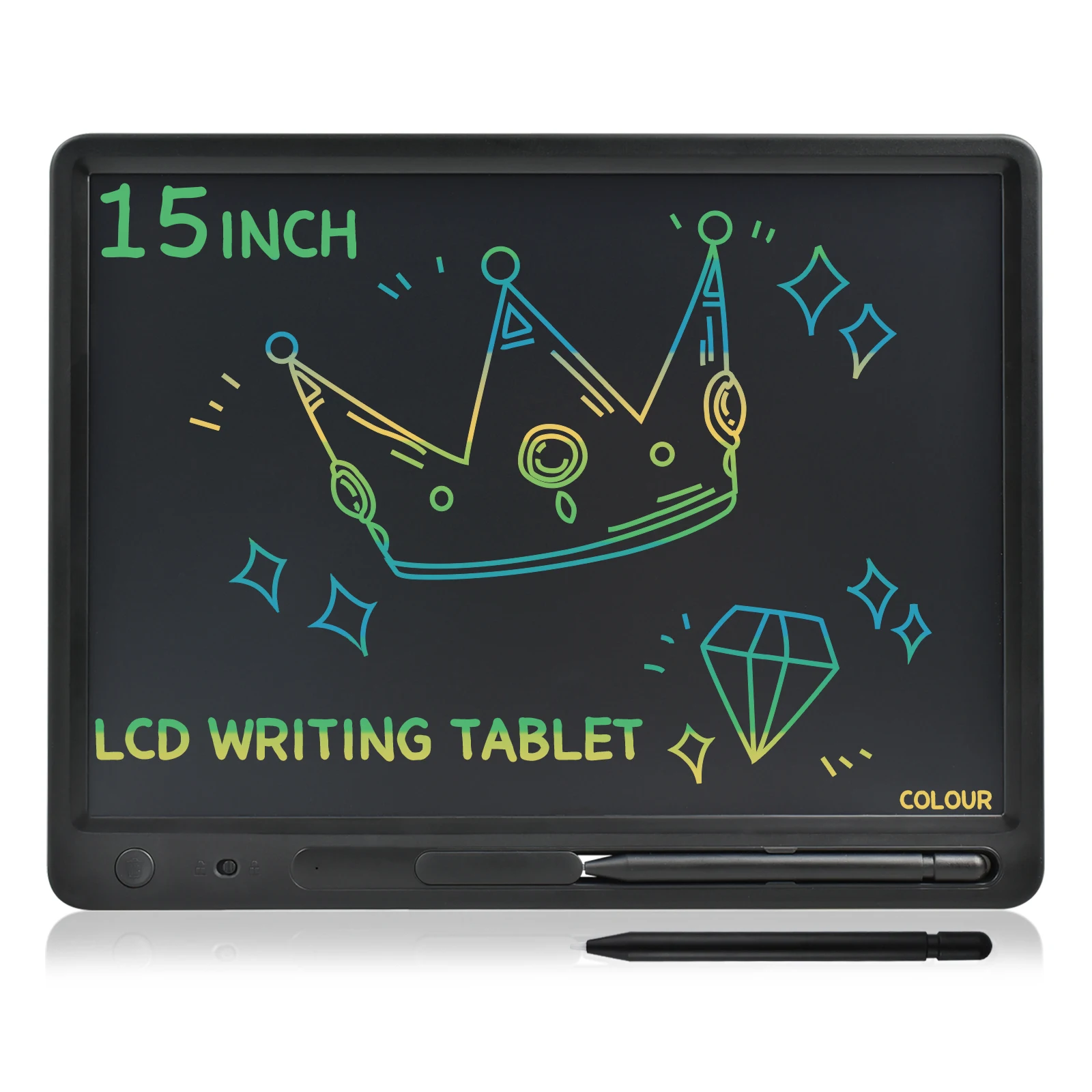 15Inch LCD Writing & Drawing &Message Tablet Doodle Board Toys Smart Paper For Kids & Adults Birthday Gift With Colorful Stylus
15Inch LCD Writing & Drawing &Message Tablet Doodle Board Toys Smart Paper For Kids & Adults Birthday Gift With Colorful Stylus