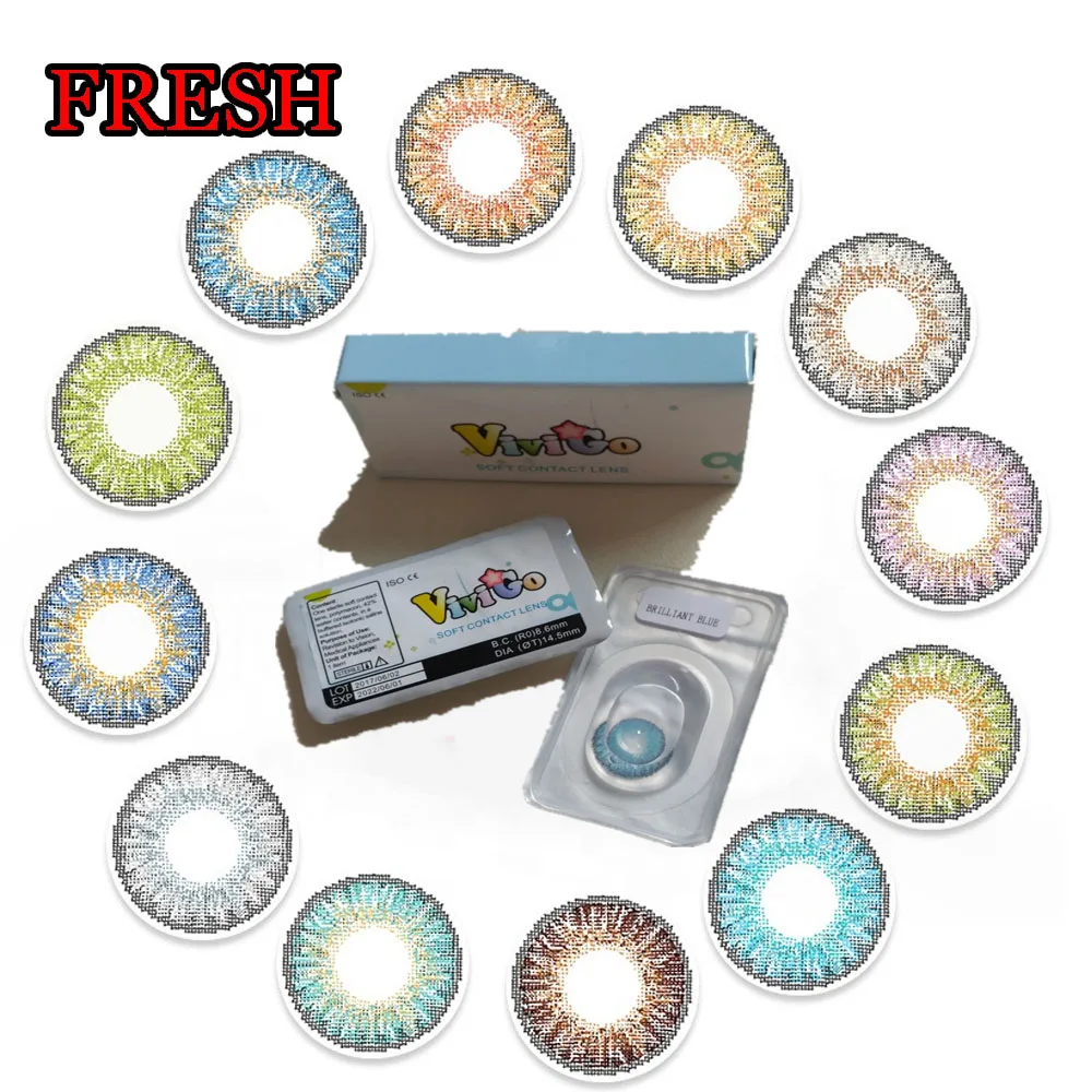 HOTSALE Cute 3 Tone Color Contact Lenses for Women Men Natural Colored Eyewear Glasses Fresh 12colors Plano
HOTSALE Cute 3 Tone Color Contact Lenses for Women Men Natural Colored Eyewear Glasses Fresh 12colors Plano