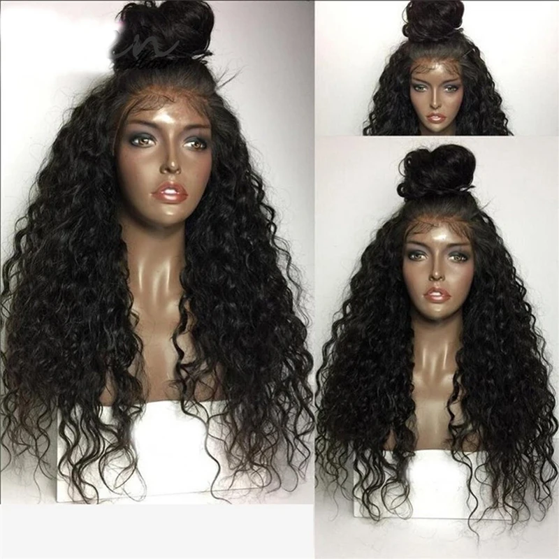26Inch 180%Density Long Kinky Curly Synthetic Lace Front Wig For Women With Baby Hair Heat Resistant Fiber Hair Daily Wear Wigs
26Inch 180%Density Long Kinky Curly Synthetic Lace Front Wig For Women With Baby Hair Heat Resistant Fiber Hair Daily Wear Wigs