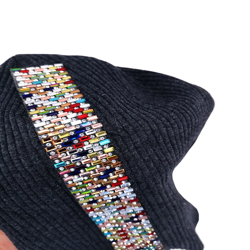 Winter Stretchy Cotton Ribbed Beanies Hats For Women Ladies Autumn Warm Knitted Rhinestones Beanies Skullies Caps Oversize
Winter Stretchy Cotton Ribbed Beanies Hats For Women Ladies Autumn Warm Knitted Rhinestones Beanies Skullies Caps Oversize