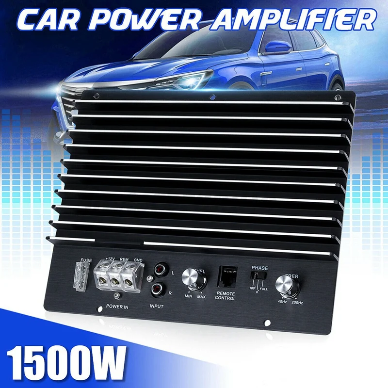 12V 1500W Car Audio Power Amplifier Subwoofer Powerful Bass Car Amplifier Board DIY Amp Board for Auto Car Player
12V 1500W Car Audio Power Amplifier Subwoofer Powerful Bass Car Amplifier Board DIY Amp Board for Auto Car Player
