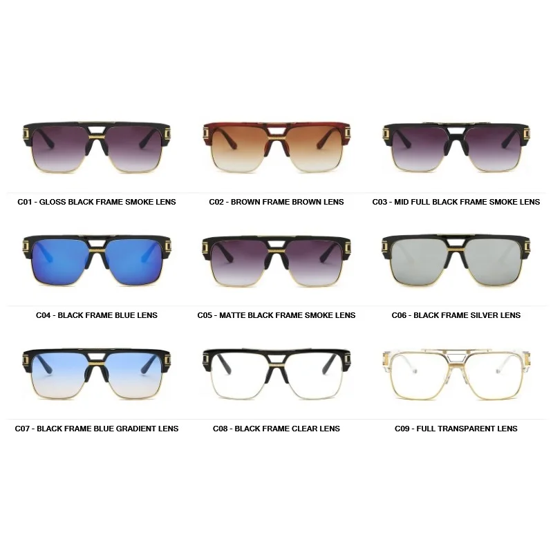 Classic Luxury Men Sunglasses Glamour Fashion Brand Sun Glasses For Women Mirrored Retro Vintage Square Designer Shades
Classic Luxury Men Sunglasses Glamour Fashion Brand Sun Glasses For Women Mirrored Retro Vintage Square Designer Shades
