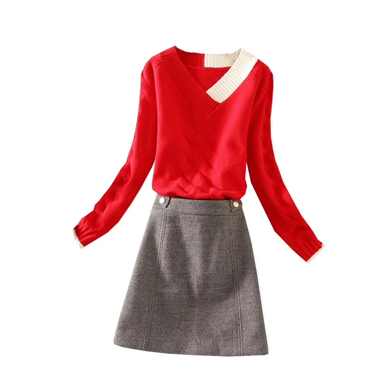 2020 winter new women skirts suits knitted sweaters pullovers and plaid skirts lady elegant skirts suits top quality
2020 winter new women skirts suits knitted sweaters pullovers and plaid skirts lady elegant skirts suits top quality