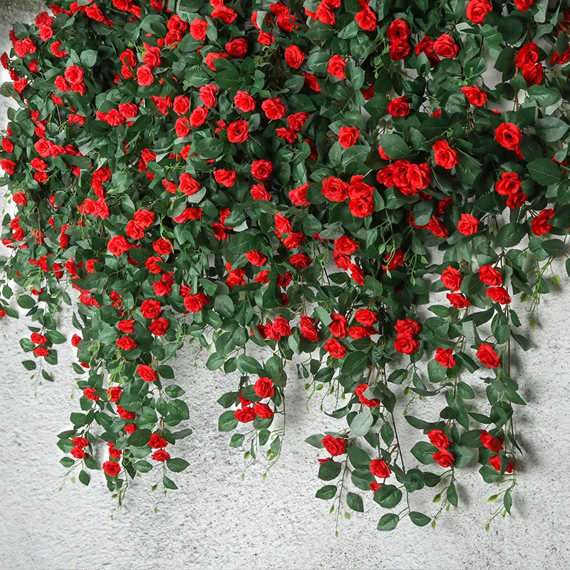2Pc Artificial Rose Flower Rattan Indoor Decorative Vines Air Conditioning Tube To Block Wedding Wall Hanging Vine Flower String
2Pc Artificial Rose Flower Rattan Indoor Decorative Vines Air Conditioning Tube To Block Wedding Wall Hanging Vine Flower String