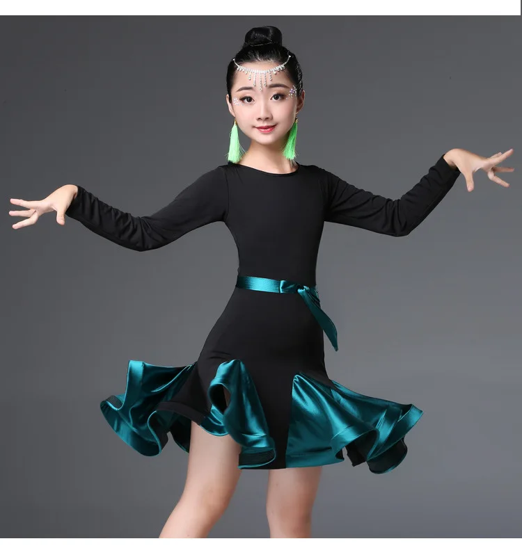 Kids Child Girls Latin Dance Dress Floral Latin Dance Clothes Sexy Salsa Costume Black Red Competition Ballroom Tango Dresses
Kids Child Girls Latin Dance Dress Floral Latin Dance Clothes Sexy Salsa Costume Black Red Competition Ballroom Tango Dresses