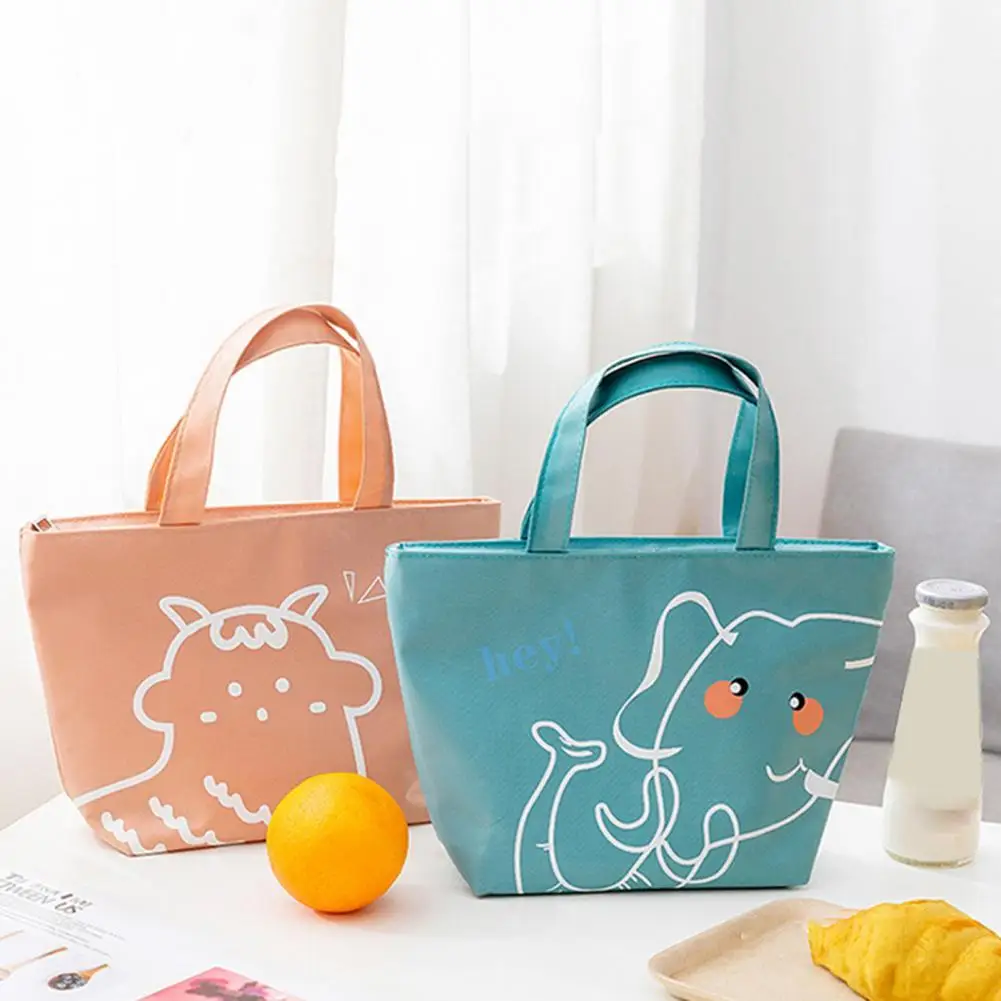 Easy Clean Convenient Cartoon Waterproof Large Capacity Lunch Canvas Bag with Zipper Lunch Bag Portable for Office 
Easy Clean Convenient Cartoon Waterproof Large Capacity Lunch Canvas Bag with Zipper Lunch Bag Portable for Office