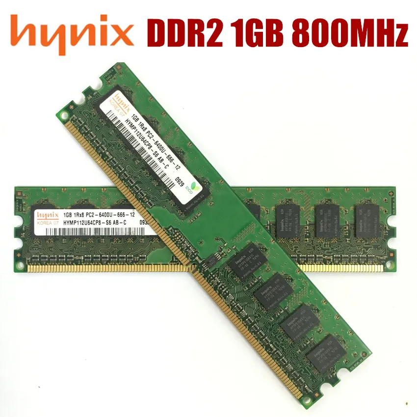 Оперативная память для компьютера Hynix чипсет DDR2 4 Гб 2 1 ГБ PC2 5300U 6400U 667 800 МГц |