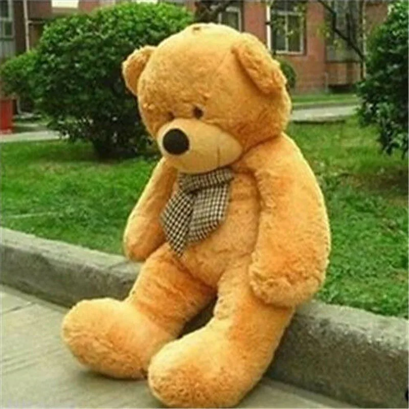 

32in.80cm Giant Super Huge Light Brown Teddy Bear Plush Soft Toy Doll Only Cover Cotton Toys For Children Cute Plush Gift