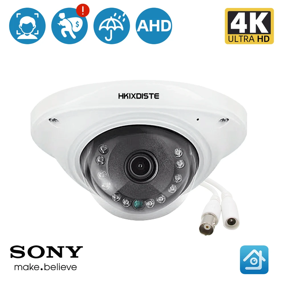HKIXDISTE 8MP Outdoor Dome Camera P2P Mobile View weatherproof Video Surveillance Night Vision Home Security Camera SONY
HKIXDISTE 8MP Outdoor Dome Camera P2P Mobile View weatherproof Video Surveillance Night Vision Home Security Camera SONY