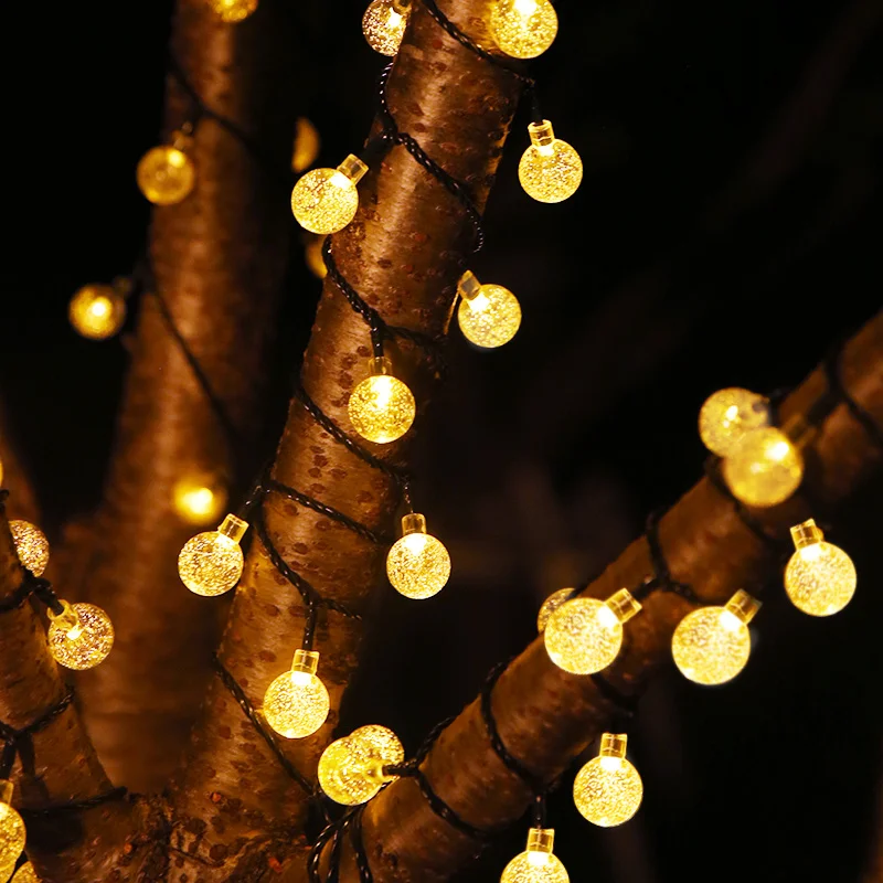 5M/10M Solar Lamp Power LED String 20/50/100 LEDS Crystal ball Fairy Lights Solar Garlands Garden Christmas Decor For Outdoor
5M/10M Solar Lamp Power LED String 20/50/100 LEDS Crystal ball Fairy Lights Solar Garlands Garden Christmas Decor For Outdoor