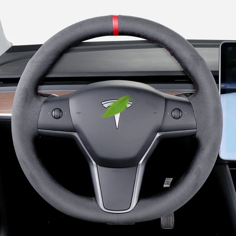 Real Alcantara Steering Wheel Cover Tesla Model 3 Model Y Model S Model X Suede Suede leather Auto Parts interior accessories
Real Alcantara Steering Wheel Cover Tesla Model 3 Model Y Model S Model X Suede Suede leather Auto Parts interior accessories