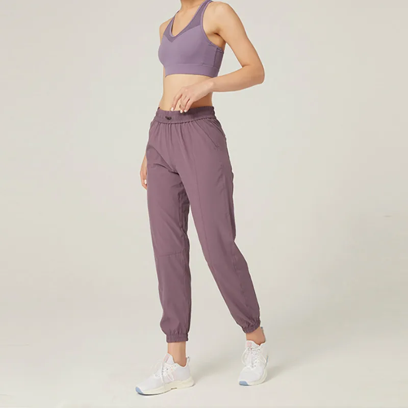 Fabric Drawstring Running Sport Joggers Women Quick Dry Athletic Gym Fitness Sweatpants with Two Side Pockets Exercise Pants
Fabric Drawstring Running Sport Joggers Women Quick Dry Athletic Gym Fitness Sweatpants with Two Side Pockets Exercise Pants