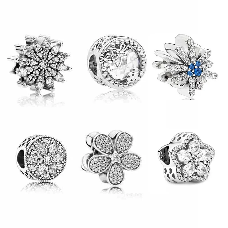 LR Natural Magic 925 Silver Exquisite Snowflake Bowknot Flower Beaded Accessories Fashion Charm Making Women's Jewelry Party Gif
LR Natural Magic 925 Silver Exquisite Snowflake Bowknot Flower Beaded Accessories Fashion Charm Making Women's Jewelry Party Gif