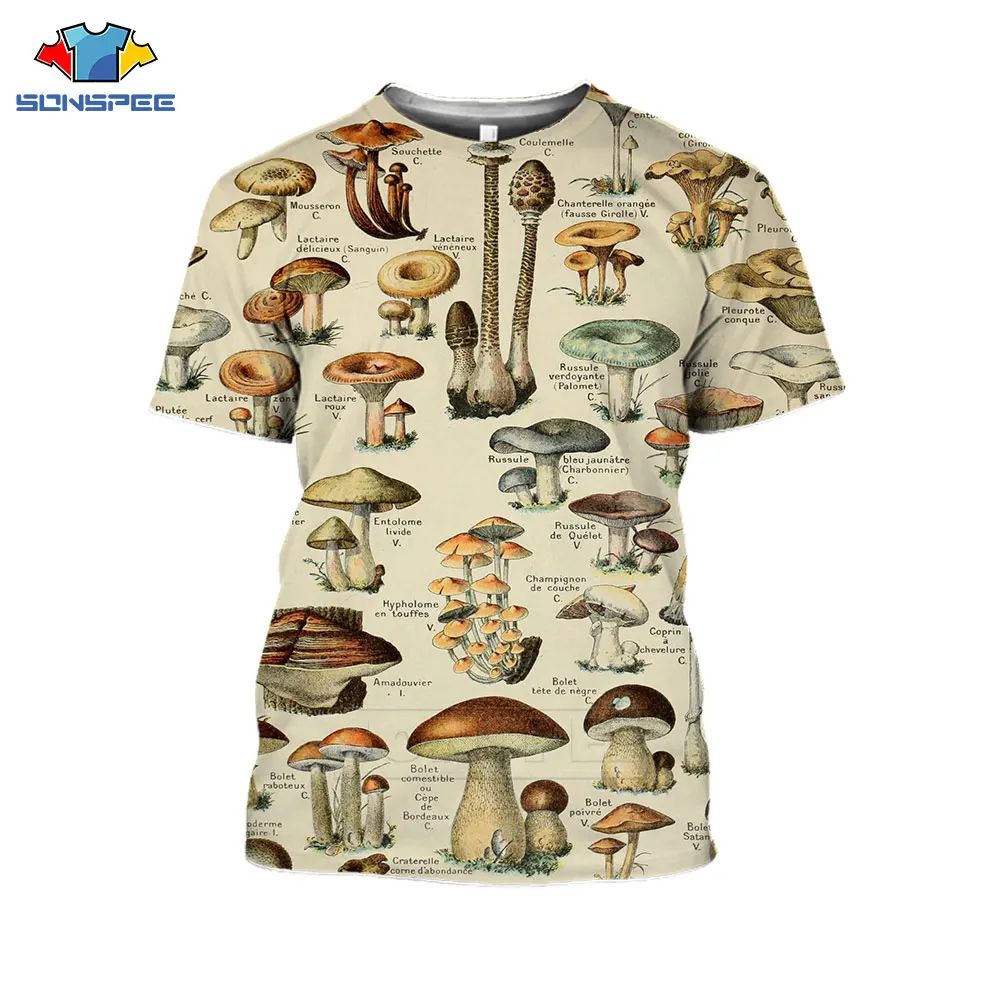 Colorful Mushroom T Shirt Summer New Men Women Lentinus Edodes Clothes 3D Print Short Sleeve Hip Hop Streetwear O Neck T-shirts
Colorful Mushroom T Shirt Summer New Men Women Lentinus Edodes Clothes 3D Print Short Sleeve Hip Hop Streetwear O Neck T-shirts