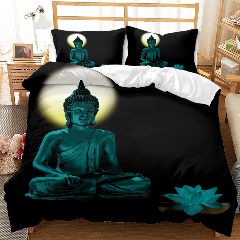 Indian Buddhism Duvet Cover Set Golden Buddha Quilt Cover Bedding Set Queen King Full Size Comforter Cover Buddhists Bedclothes
Indian Buddhism Duvet Cover Set Golden Buddha Quilt Cover Bedding Set Queen King Full Size Comforter Cover Buddhists Bedclothes