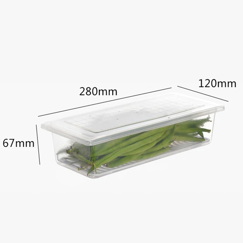 Transparent Refrigerator Food Storage Box Vegetable Fruit Fresh-keeping Container Plastic Fridge Sealed Case Kitchen Container
Transparent Refrigerator Food Storage Box Vegetable Fruit Fresh-keeping Container Plastic Fridge Sealed Case Kitchen Container